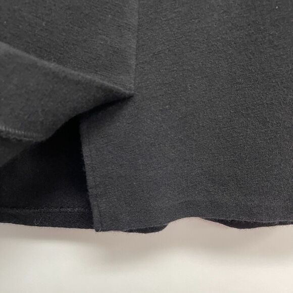 ADEC2 Women's Pleated Straight Pencil Skirt Size 10 44 Black 100% Wool - Picture 4 of 6
